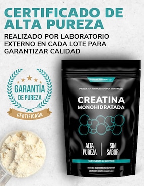 Creatina Monohidratada Micronizada Beyond Vitamins sabor natural de 450 g