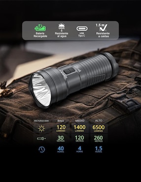 Linterna de mano Tfx Arcturus 6500 Táctica