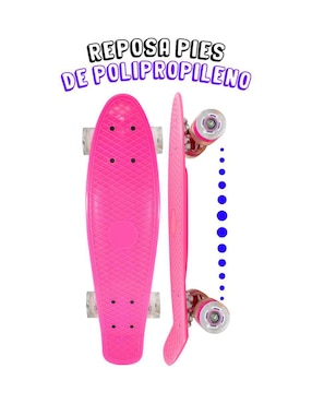 Patineta manual La Viga Skateboards con luz