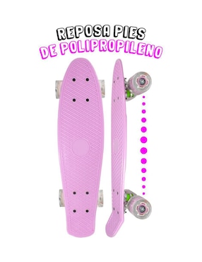 Patineta manual La Viga Skateboards con luz