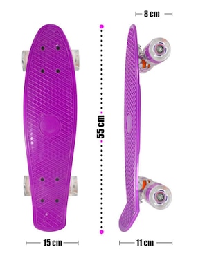 Patineta manual La Viga Skateboards con luz