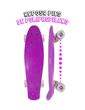 Patineta manual La Viga Skateboards con luz