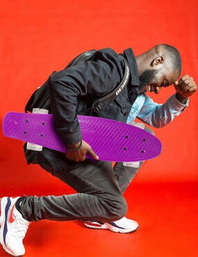 Patineta manual La Viga Skateboards con luz