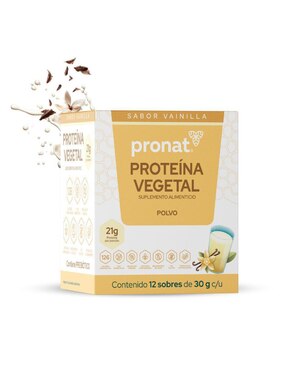 Caja con sobres de vainilla Pronat