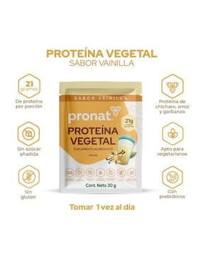 Caja con sobres de vainilla Pronat