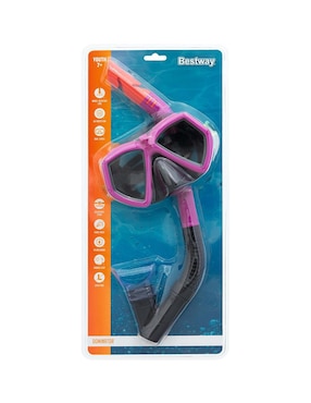 Tubo y gafas de snorkel para buceo Bestway