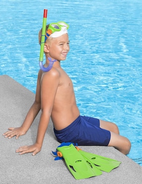 Tubo y gafas de snorkel para buceo Bestway