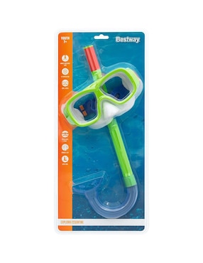 Tubo y gafas de snorkel para buceo Bestway