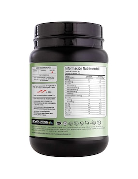 Proteína Vegana dulce de leche Evolution Nutraceutical Company 800 g