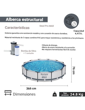 Alberca Bestway Estructural