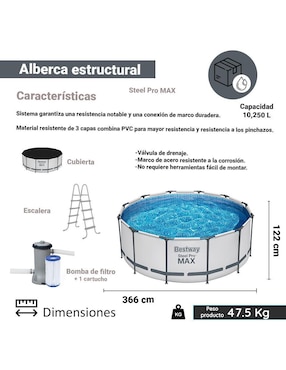 Alberca Bestway Estructural