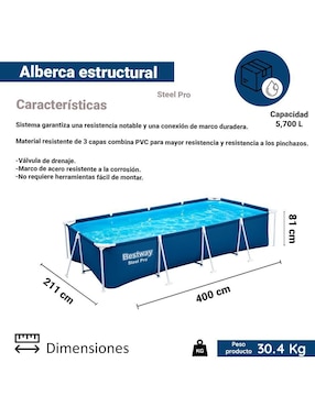 Alberca Bestway Estructural