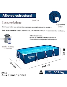 Alberca Bestway Estructural