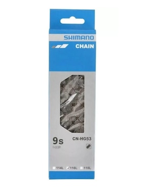 Cadena para bicicleta  Shimano CN-HG53 9V 116E
