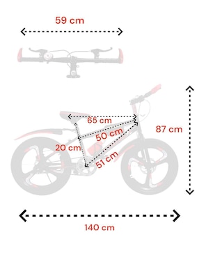 Bicicleta de montaña Infinité rodada 20.5 unisex