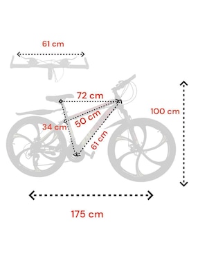 Bicicleta de montaña Infinité rodada 27.5 unisex