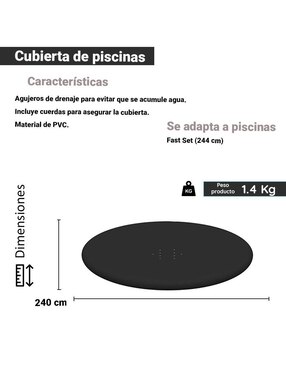 Tapete solar para alberca Bestway 58032