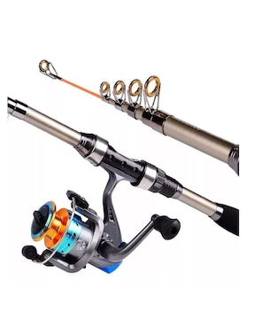 Caña con carrete Proberos kit de pesca