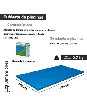 Cubierta para alberca Bestway 58106