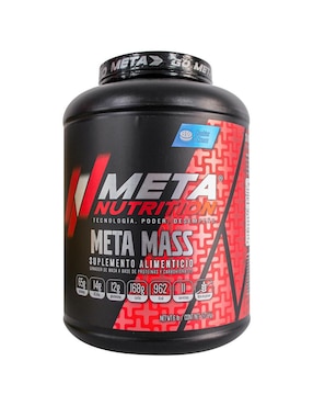 Meta Mass Meta Nutrition con vitamina d 23 y minerales sabor cookies & cream de 6 lb
