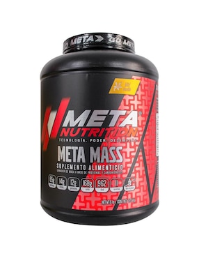 Meta Mass Meta Nutrition con vitamina d 23 y minerales sabor vainilla de 2.72 kg