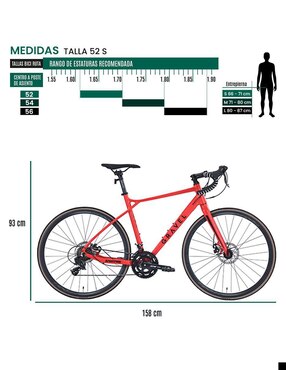 Bicicleta de ruta Gravel rodada 700 unisex