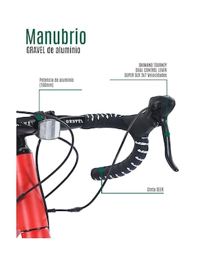 Bicicleta de ruta Gravel rodada 700 unisex