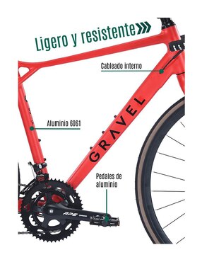 Bicicleta de ruta Gravel rodada 700 unisex