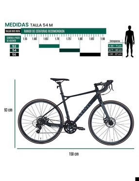 Bicicleta de ruta Gravel rodada 700 unisex