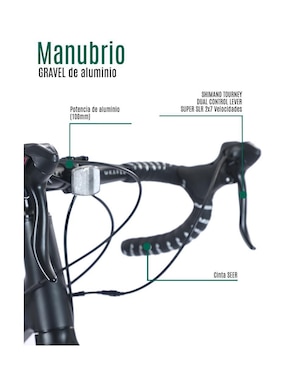 Bicicleta de ruta Gravel rodada 700 unisex