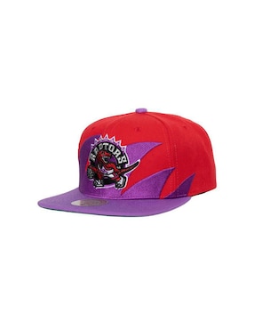 Gorra Visera Plana Broche Mitchell & Ness Toronto Raptors Sharktooth NBA Para Hombre