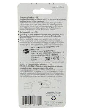Set de parche emergencia para llanta de bici Parktool 3 piezas
