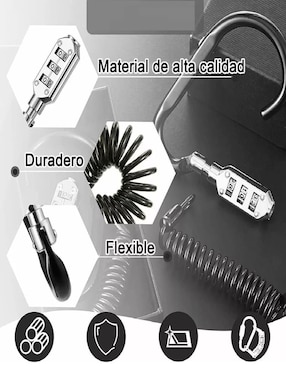 Candado de cable de combinación Bolovansan
