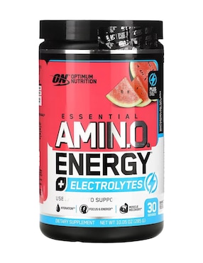 Amino Energy + Electrolytes Optimum Nutrition Con Vitamina D 23 Y Minerales Sabor Sandía 285 G