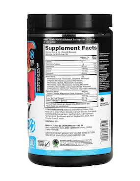 Amino Energy + Electrolytes Optimum Nutrition con vitamina d 23 y minerales sabor sandia de 285 g