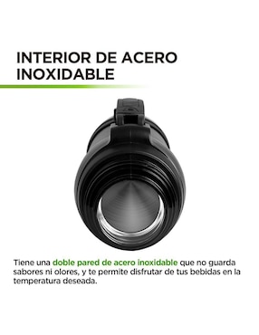 Termo Hikeo de acero inoxidable con tapa rosca 1 L