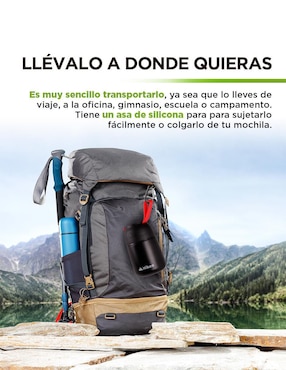 Termo Hikeo de acero inoxidable con tapa rosca 628 ml