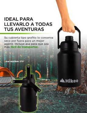 Termo Hikeo de acero inoxidable con tapa rosca 2 L