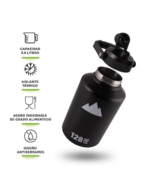 Termo Hikeo de acero inoxidable con tapa rosca 3.78 L