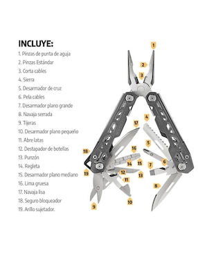 Multiherramienta plegable Gerber Truss Gray