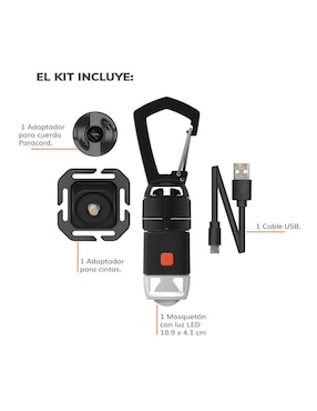 Set accesorios para campismo Gear Aid Carabiner Light Kit