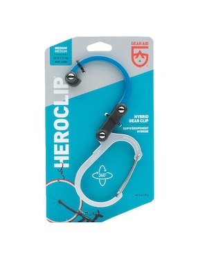 Mosqueton para campismo Gear Aid Heroclip Medium Blue