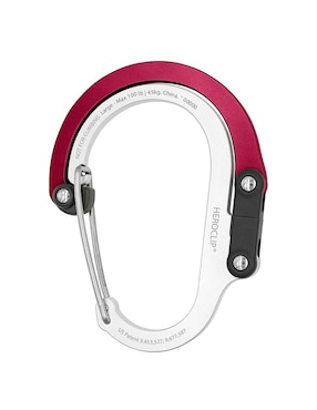 Mosqueton para campismo Gear Aid Heroclip MEedium Red