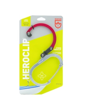 Mosqueton para campismo Gear Aid Heroclip MEedium Red