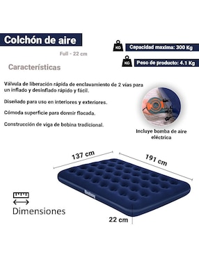 Colchón inflable Bestway tight top (sin colchoneta)