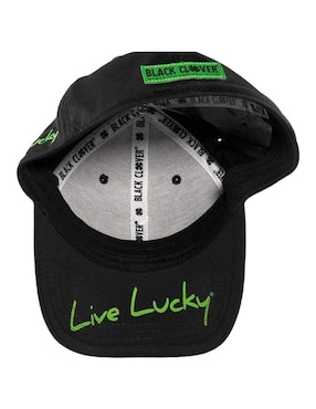 Gorra con visera curva cerrada para golf Black Clover para adulto