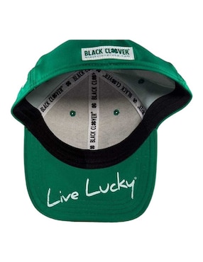Gorra con visera curva cerrada para golf Black Clover para adulto