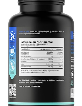 N-Acetyl Cysteine B Life de 180 cápsulas