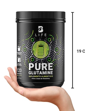 Pure Glutamine B Life con l-glutamina de 600 g