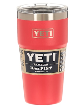 Termo Yeti de acero inoxidable con tapa push pull 473 ml